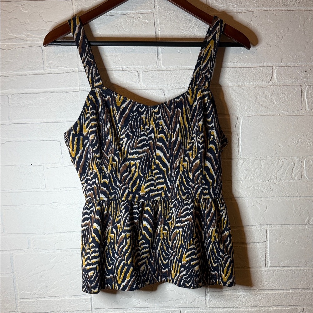 Anthropologie Zebra Print Women's Top